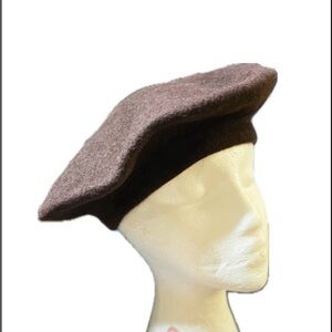 betmar Chocolate Brown Wool Beret
